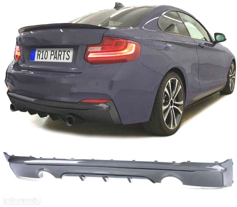DIFUSOR BMW F22 F23 LOOK M PERFORMANCE CARBONO PLASTICO ABS - 1