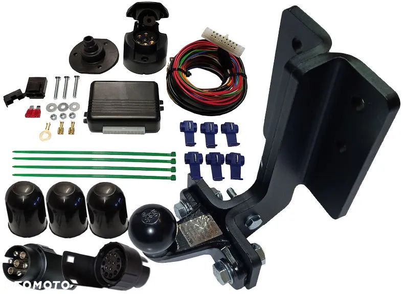 MERCEDES W163 ML M-KLASA98-2005 HAK HOLOWNICZY Z KULĄ FLANSZOWA OPDKRĘCANĄ+MODUŁ +WIĄZKA+ADAPTER - 5