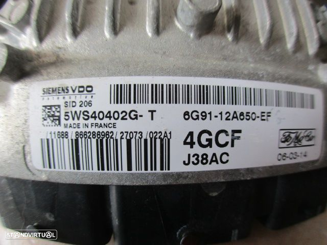 Centralina 5WS40402GT 6G9112A650EF FORD S MAX 2006 2.0TDCI 140CV 5P CINZA SIEMENS VDO - 4
