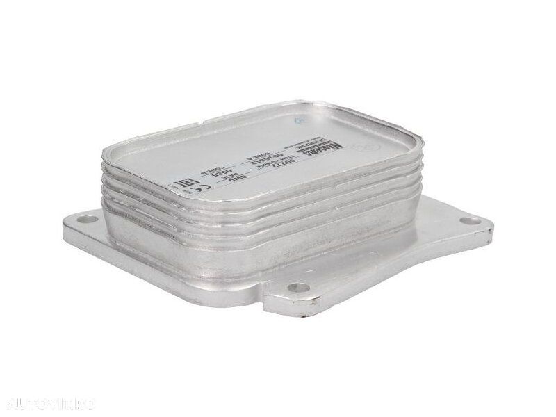 Radiator racire ulei motor, termoflot Mercedes Clasa C (W203), 05.2002-01.2008, motor 1.8 compressor, 105/120/125/141 kw, benzina, 110x98x32 mm, garnituri incluse, din aluminiu - 1