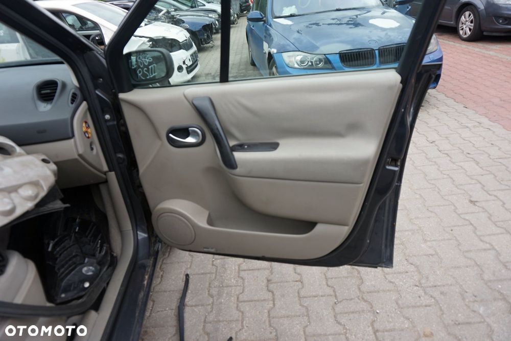 DRZWI PRZEDNIE PRAWE SCENIC II PH1 NV676 CZARNY RENAULT 2004-2006 - 9