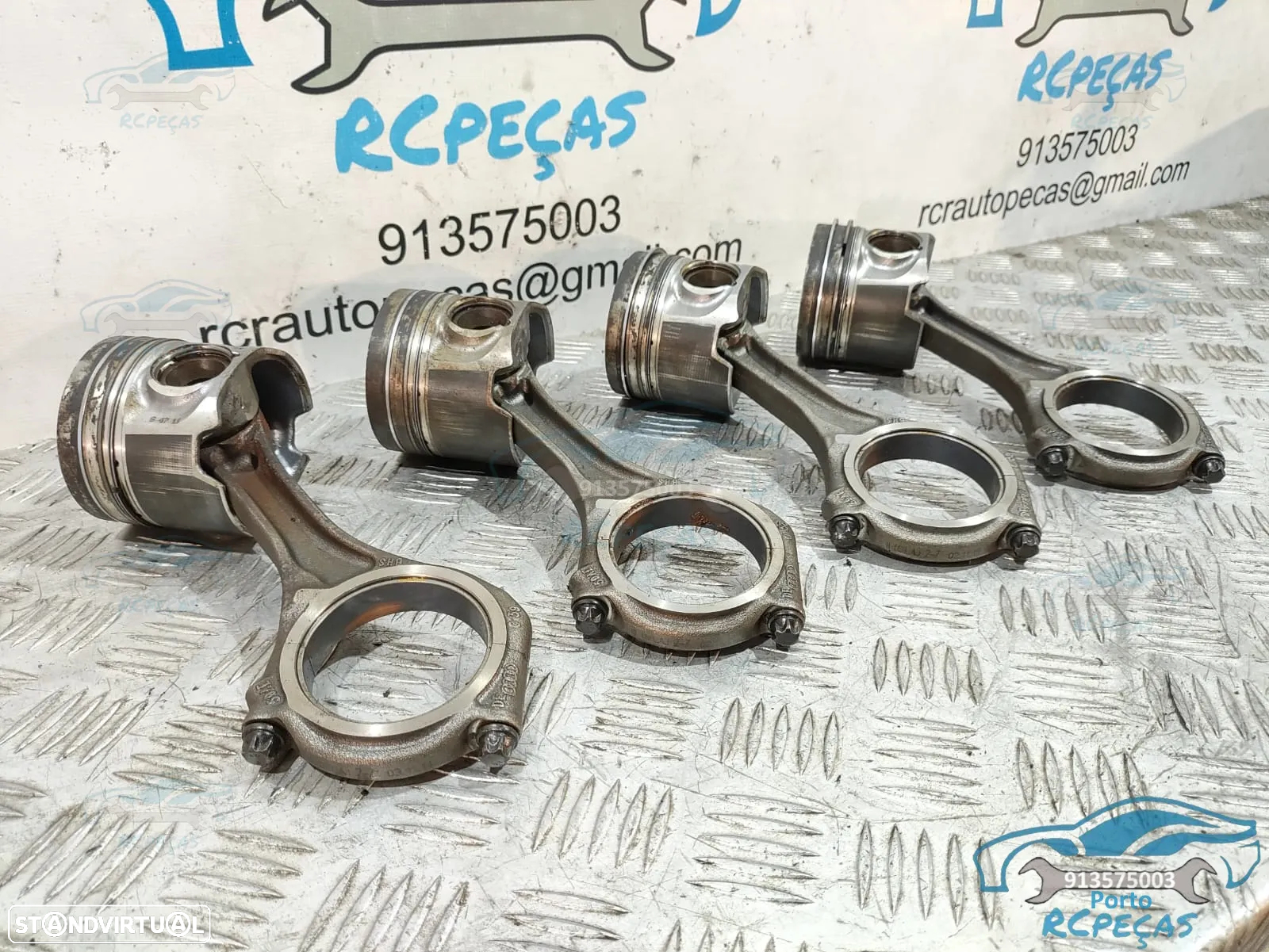4 Pistões Audi - Motor CDU 3.0d V6 24v - 059AE - Pistão Piston - A5 | A6 | A7 | Q5 | Q7 - 8