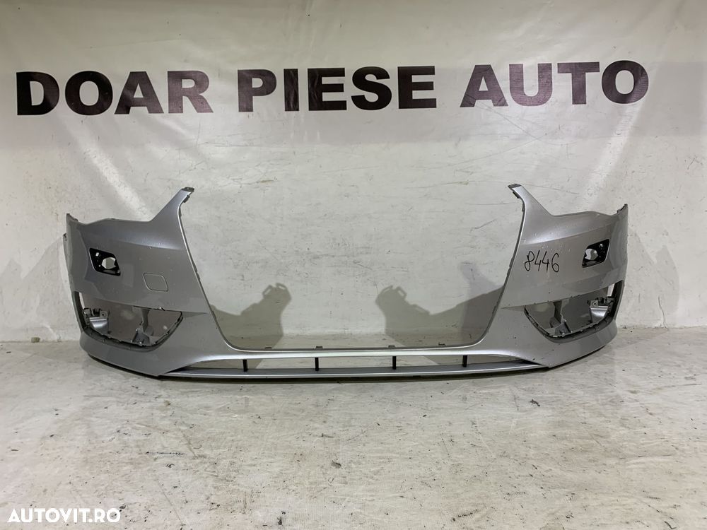 Bara fata Audi A3, Hatchback, 2013, 2014, 2015, 2016, cod origine OE 8V3807437, cu gauri pentru spalatori faruri. - 1