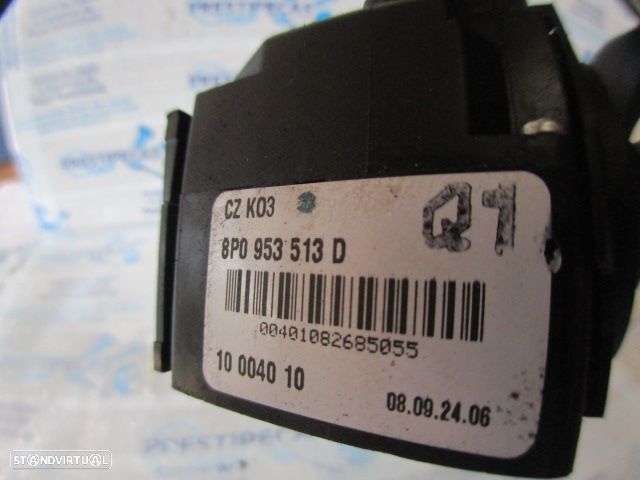 Comutador 8P0953513D AUDI A3 2009 2.0TDI 140CV 3P CINZA LUZES PISCAS CONTROLO DE VELOCIDADE - 6