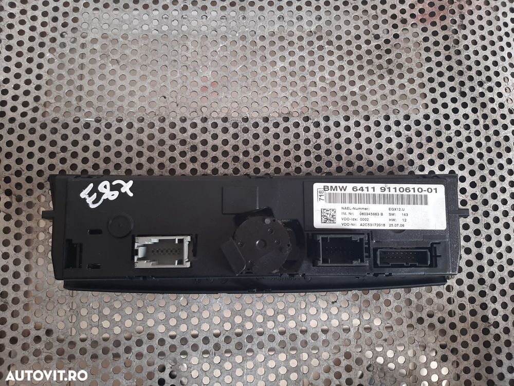 Panou Modul Comenzi Clima Ac Climatronic Bmw E90 E91 E92 E93 E87 E88 E81 E82 Cod 9220610 - 5