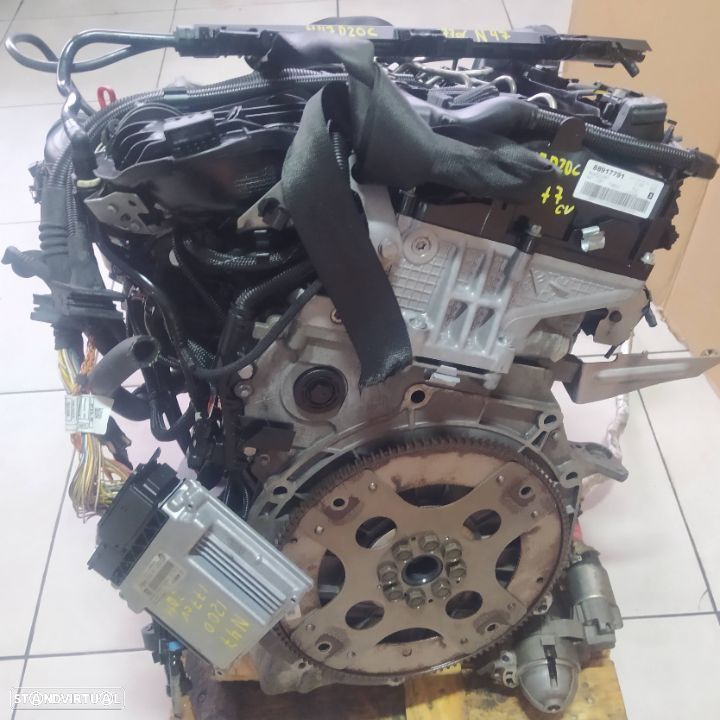 Motor BMW 120D 320D 177cv E87 E90 120 mil km 2011 N47D20C caixa automatica 6HP21 - 6