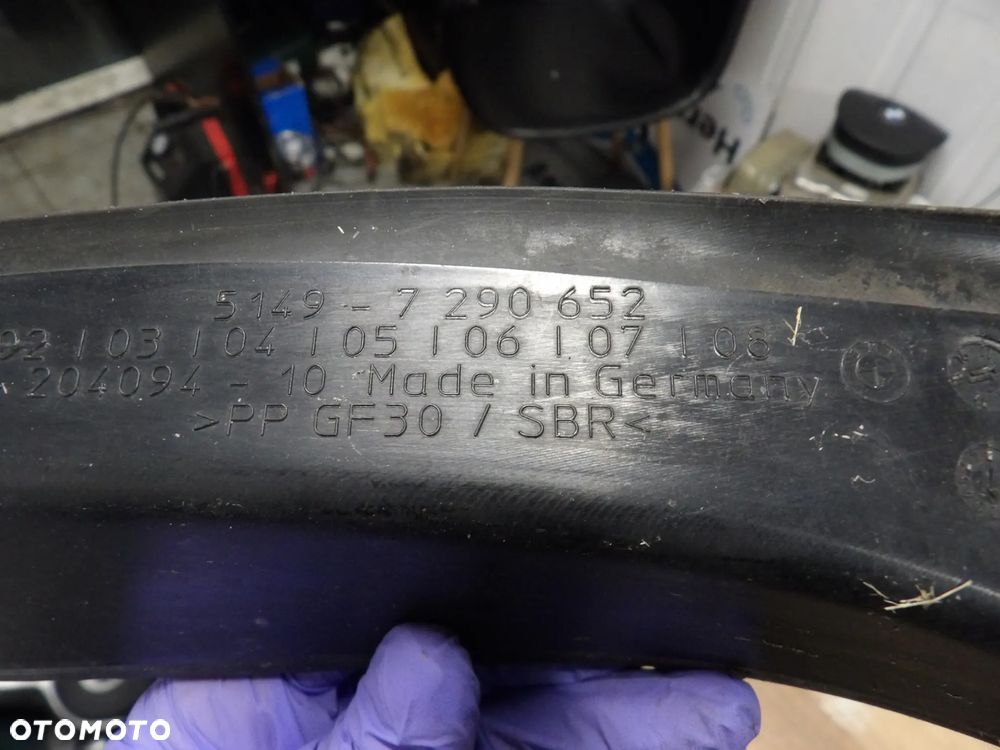 BMW - F30 - OSŁONA  , RYNIENKA ODWADNIAJĄCA - PRAWA/LEWA - TYŁ - CENA ZA 1 SZT - 7290651  7290652 - 4