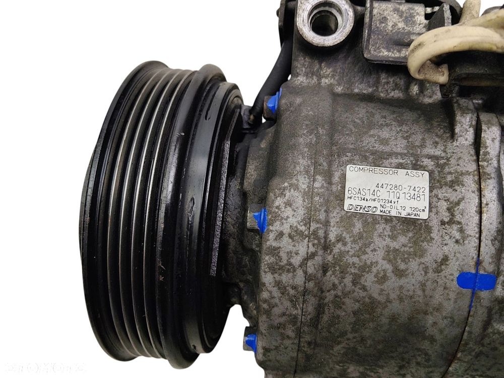 SPRĘŻARKA KOMPRESOR KLIMATYZACJI MERCEDES A W176 W246 CLA W117 447280-7422 - 3