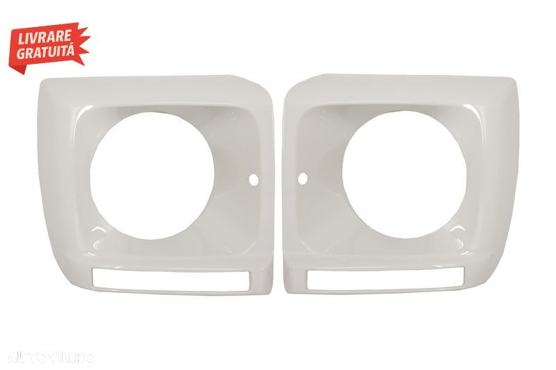 Carcasa faruri Alb cu Lumini de zi dedicate LED DRL Mercedes G-class W463 (1989-20- livrare gratuita - 8