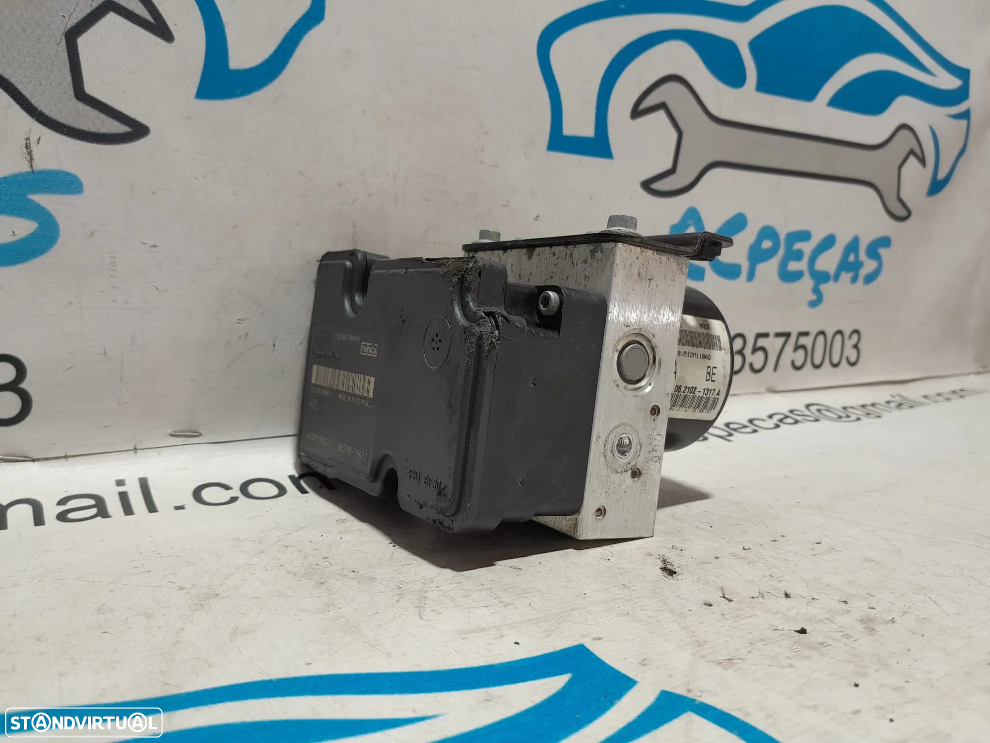 ABS MODULO BLOCO HIDRAULICO FORD FIESTA VI 6 MK6 1.6 TDCI 16V 75CV HHJF 8V512M110AD 8V51-2M110-AD 06210213174 - 3