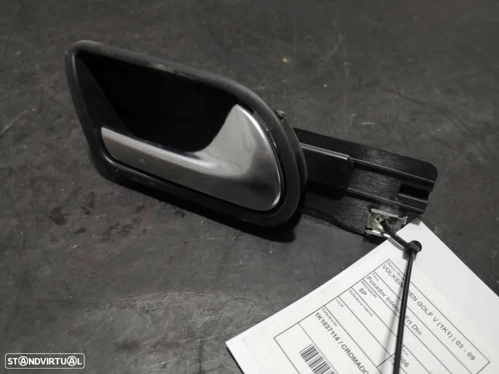 Puxador Interior Frt Dto Volkswagen Golf V (1K1) - 1