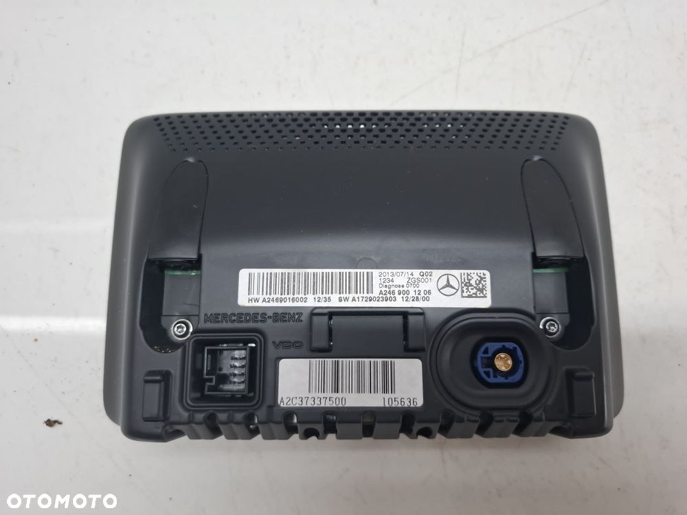 EKRAN NAWIGACJI CENTRALNY WYŚWIATLACZ MONITOR MERCEDES W246 a2469016002 - 3
