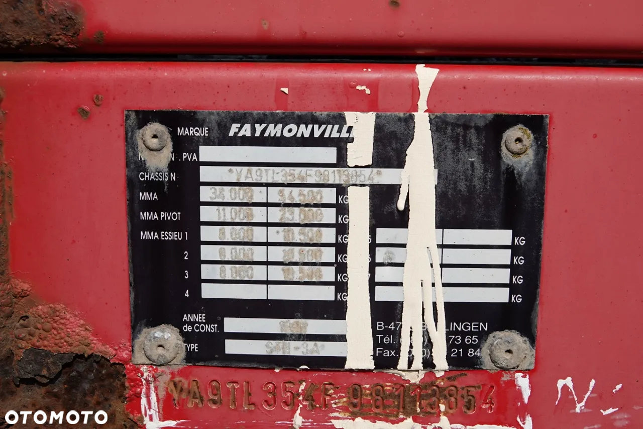 Faymonville NISKOPODWOZIE / STN-3A / ROZCIĄGANA / LAWETA / 17.2 M / SPROWADZONA - 19