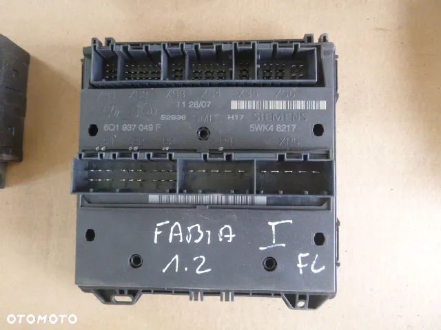 ZESTAW STARTOWY KOMPUTER STACYJKA IMMOBILIZER LICZNIK SKODA FABIA I 1.2 - 3