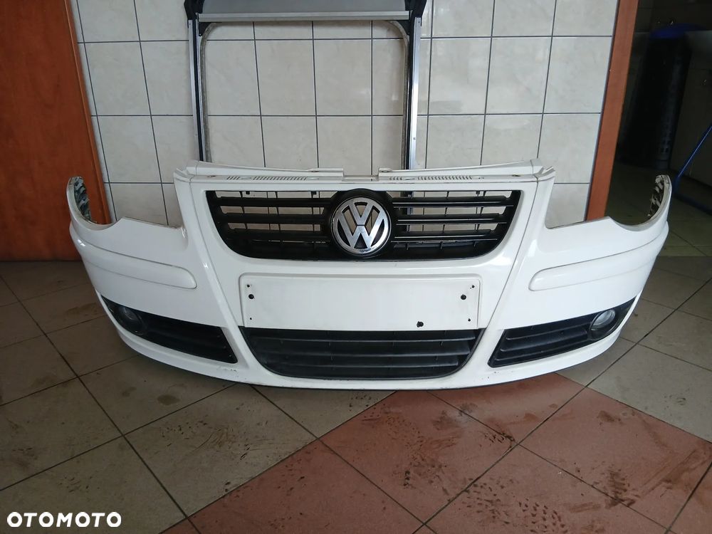 Volkswagen Polo 9N Lift 05- Zderzak Przód Przedni Kolor LB9A Biały - 1