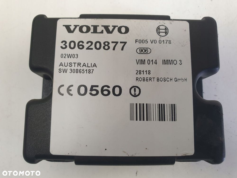 Volvo S40 V40 STEROWNIK MODUŁ IMMO 30620877 - 7