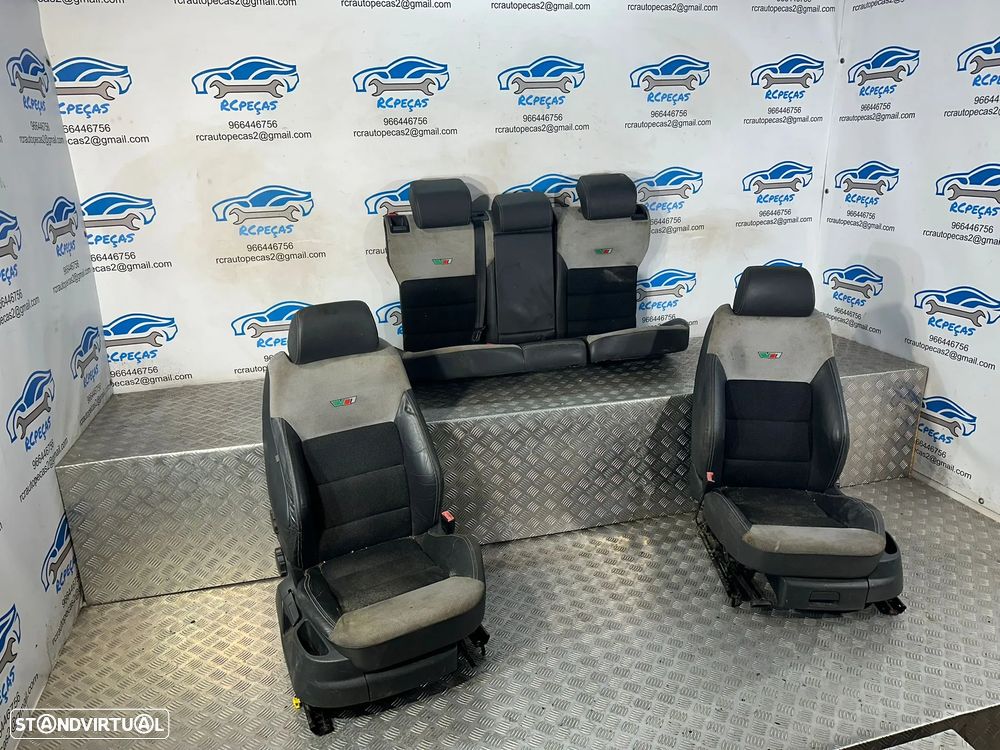 Conjunto Bancos Pele Tecido Skoda Octavia 2 MK2 1Z RS VRS 2004 - 2013 - 2