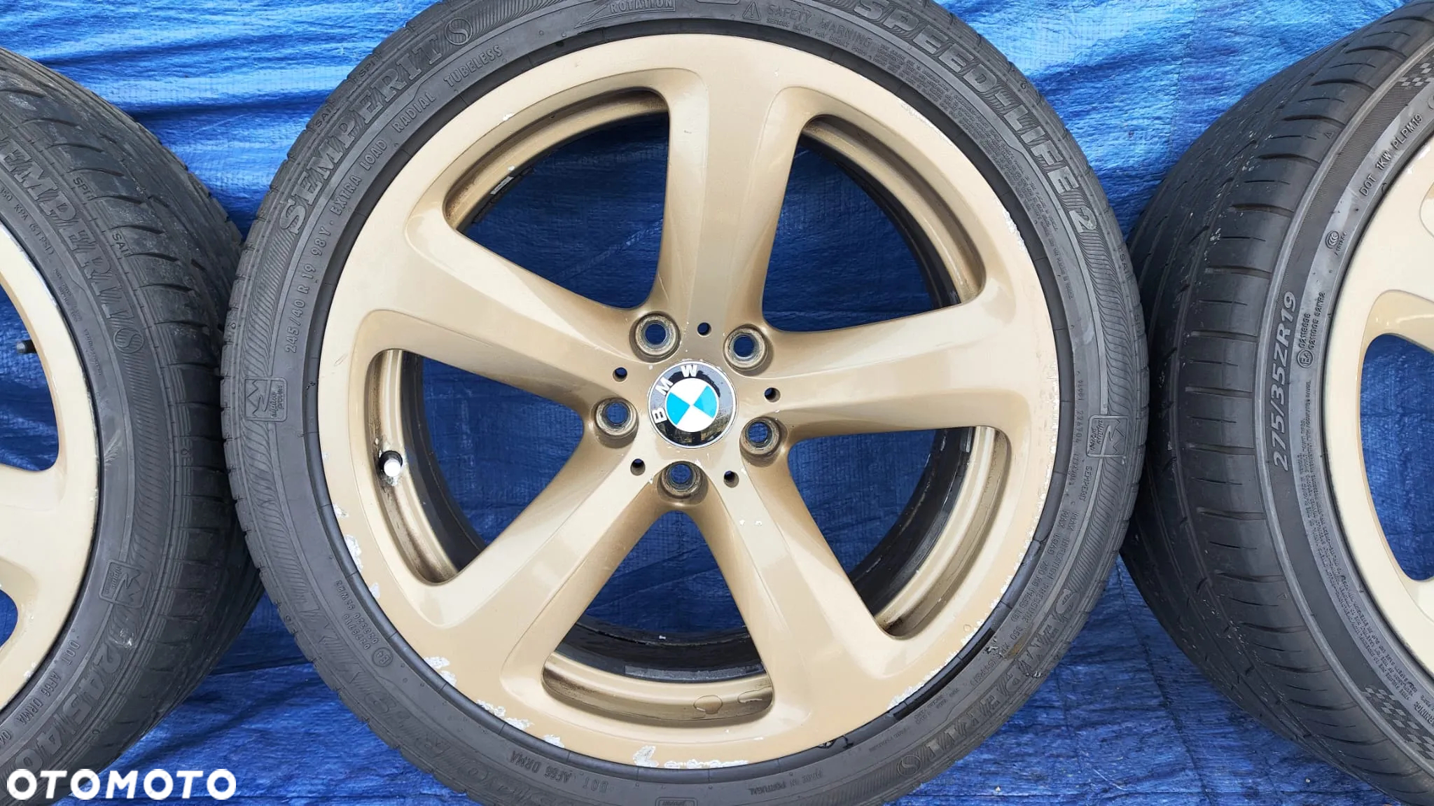 KOŁA FELGI ALUFELGI STYLING 249 5x120 8.5J 9J 19 ET14 ORYGINALNE 6777353 6777354 OPONY 245/40R19 275/35R19 BMW E63 E64 LCI LIFT - 4
