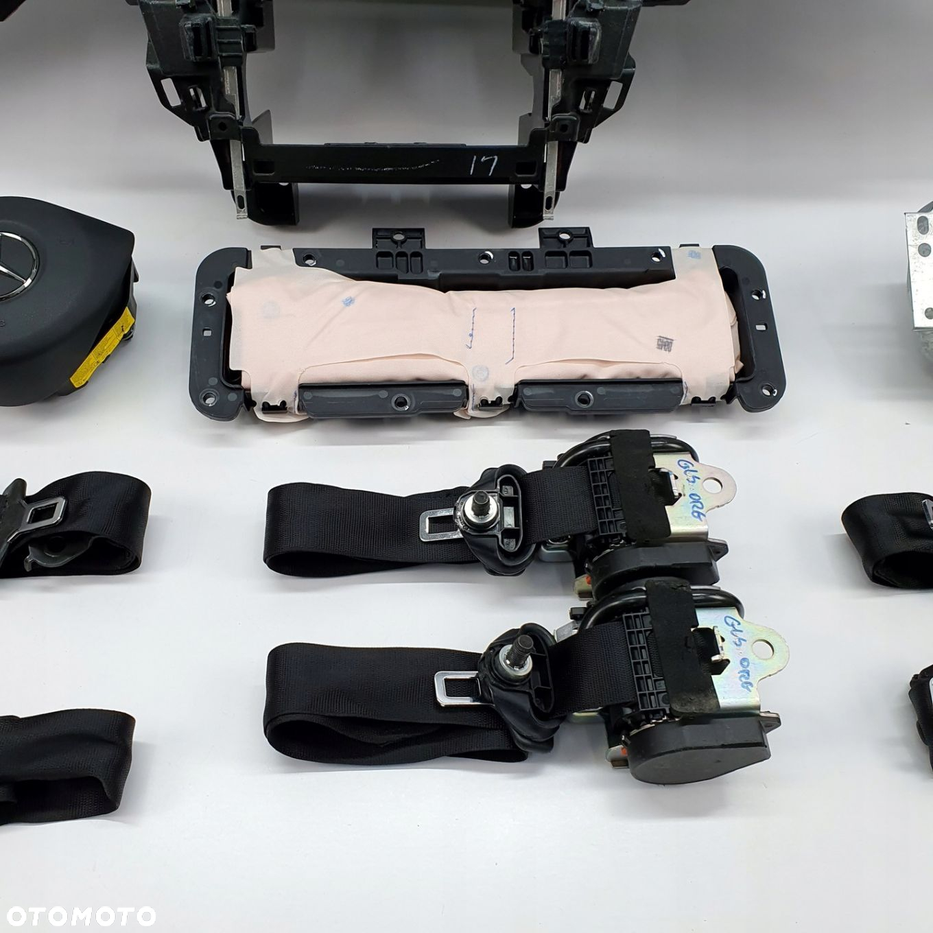 MERCEDES GLS X166 DESKA ROZDZIELCZA KONSOLA KOKPIT PULPIT PODUSZKI AIRBAG AIR BAG PASY KIT SET - 9