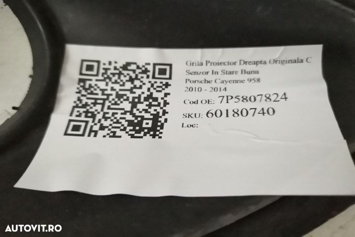 Grila Proiector Dreapta Originala Cu Senzor In Stare Buna Porsche  Cay - 7