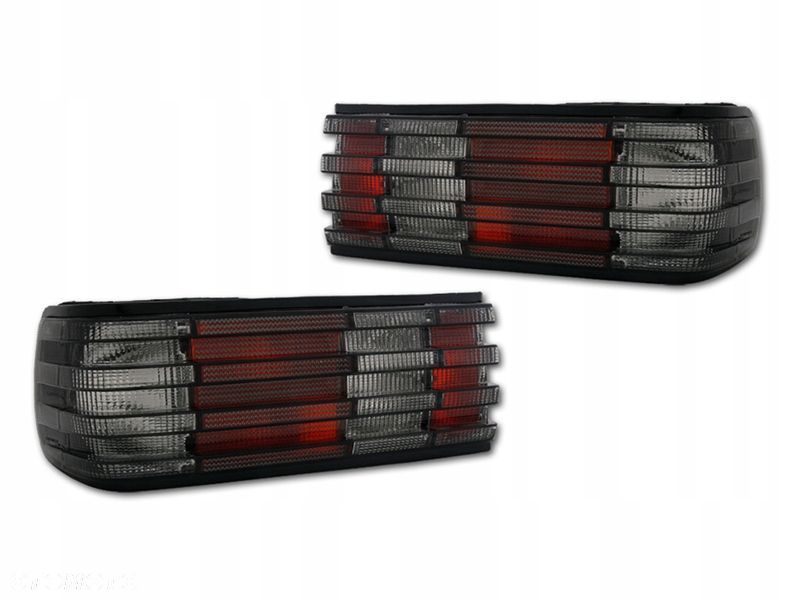 Lampy tyl kpl Black Mercedes S klasa 126 w126 c126 - 1
