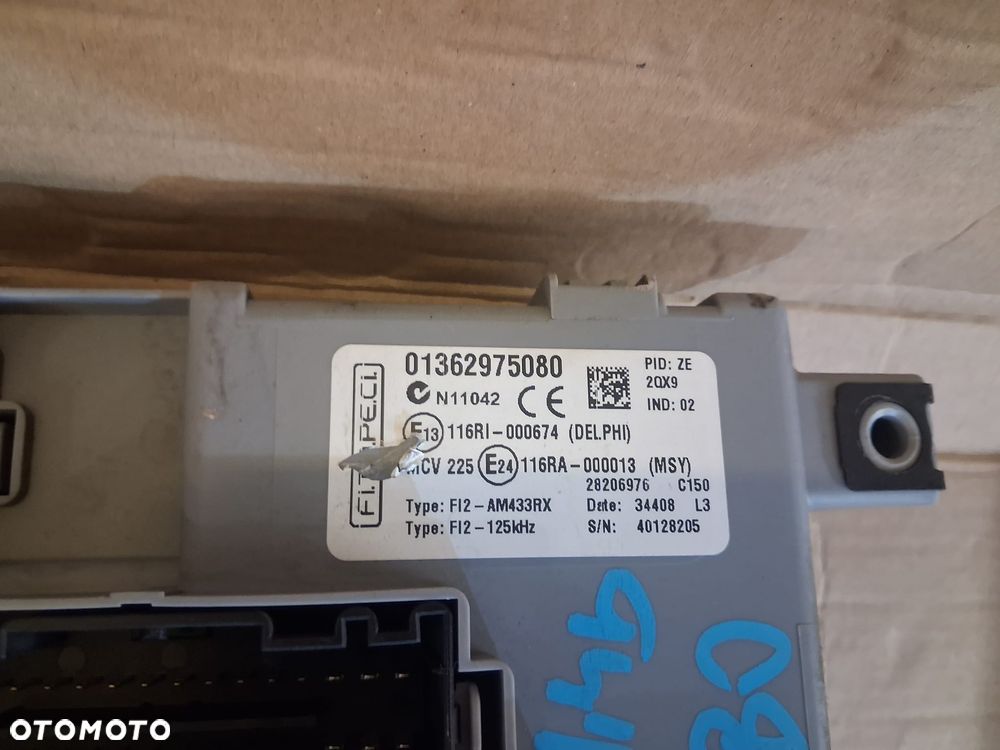Skrzynka bezpieczników moduł bsi FIAT QUBO NEMO FIORINO  01362975080  OE - 2