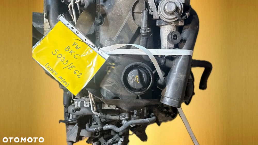 Volkswagen BKC 1.9 diesel silnik kompletny z pełnym osprzętem gotowy do montażu VIDEO PRACY SILNIKA - WHATSAPP LUB LINK W OPISIE - 4