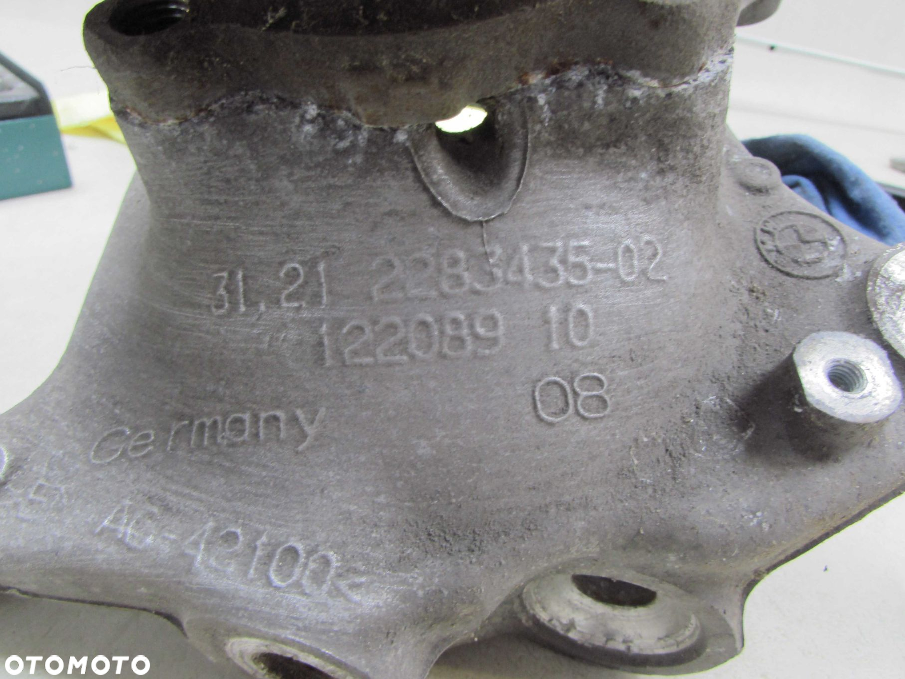 BMW 3 E90 E92 M3 4.0 V8 PIASTA ZWROTNICA PRZOD LEWA 2283435 31212283435 - 5