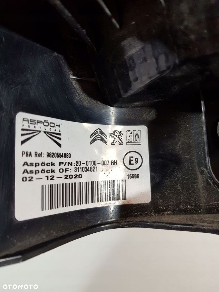 lampa prawa prawy przód 9820554880 opel combo e berlingo iv rifter 21r eu - 9