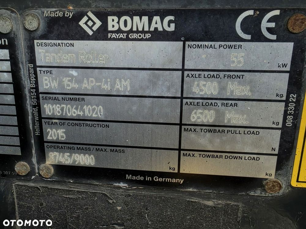 Bomag BW 154 AP-4i AM / rozsiewacz BS150 - 20