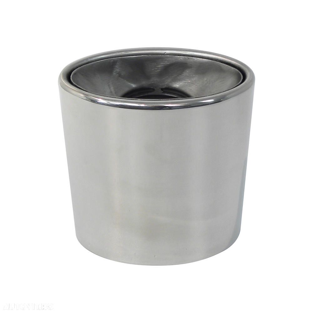 Ornament toba Carpoint, inox, model rotund 45-60/140mm - 1