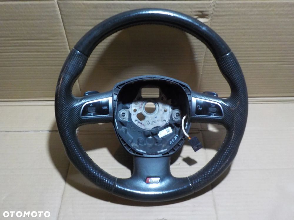 AUDI A5 8T S-LINE KIEROWNICA CZARNA SKÓRA MULTIFUNKCJA ŁOPATKI