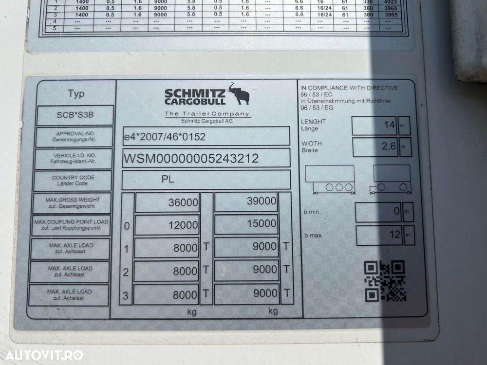 Schmitz Cargobull Agregat Schmitz, 8972 ore functionare, lada paleti, factura externa - 9