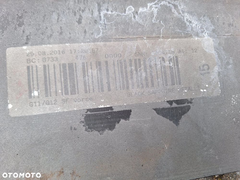 BMW 7 G11 G12 15-18 ZDERZAK PRZÓD PRZEDNI+2X CHROM ORYG BMW WYSYŁKA 24H - 12