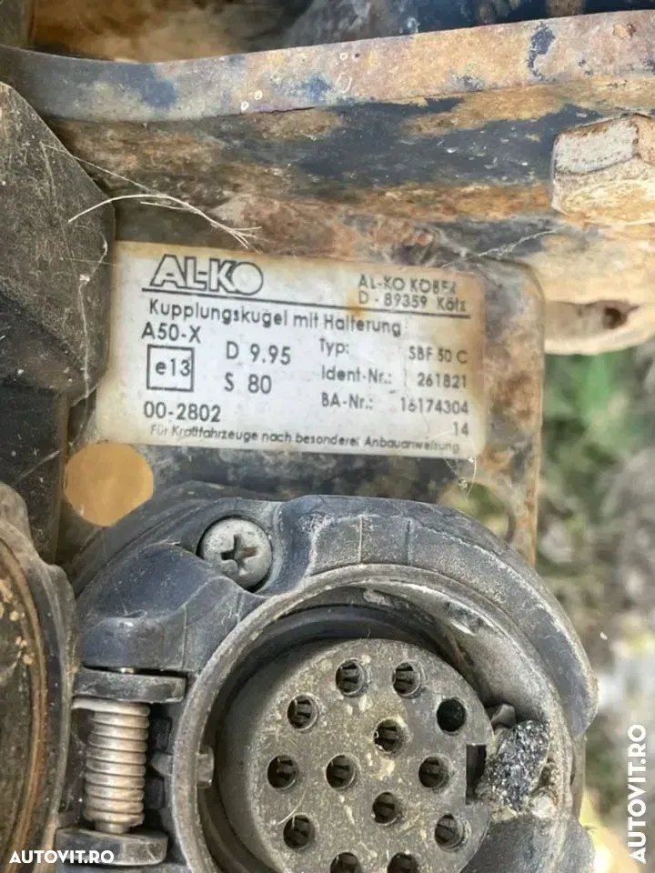 Carlig remorcare tractare suport ( biciclete Etc )platforma rulotă original alko cu tot cu modul pentru Subaru Forester 2008-2015 SH GENERATIA 3 - 3