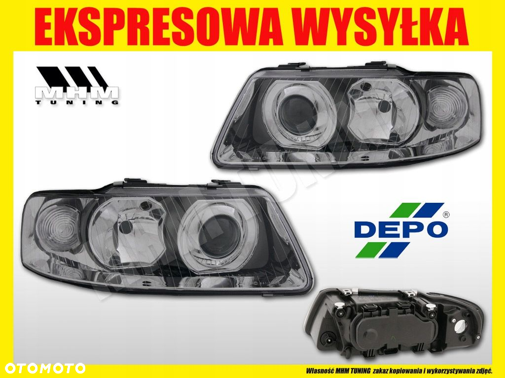 Reflektory Lampy Soczewka Audi A3 8l Lift Fl 2000- - 2
