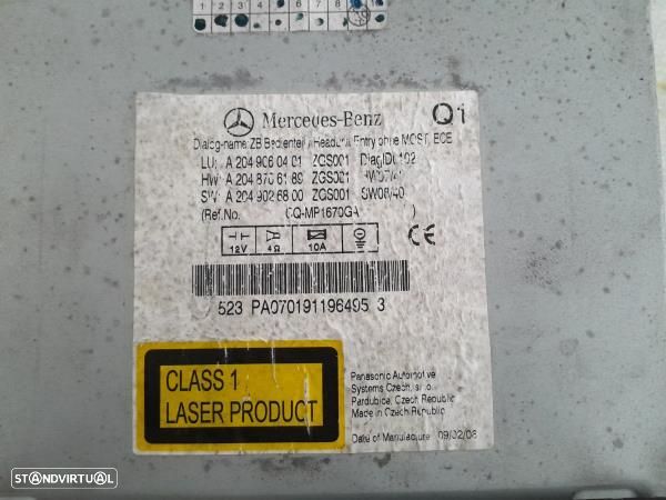 Auto Radio Mercedes-Benz C-Class (W204) - 2