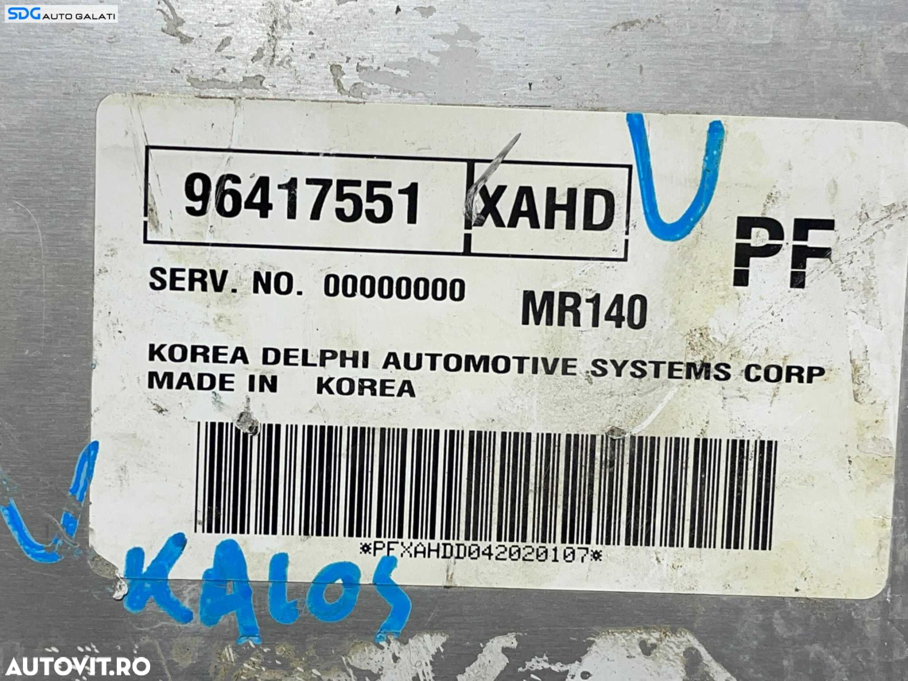 Kit Pornire ECU Calculator Motor Daewoo Kalos Aveo 1.4 Benzina 2002 - 2011 Cod 96417551 96540559 96408390 [L2733] - 4