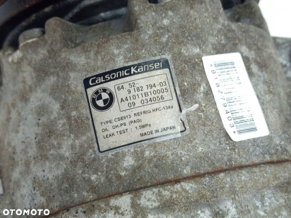 SPRĘŻARKA KLIMATYZACJI BMW 1 E87 3 E90 E91 N43 9182794 - 6