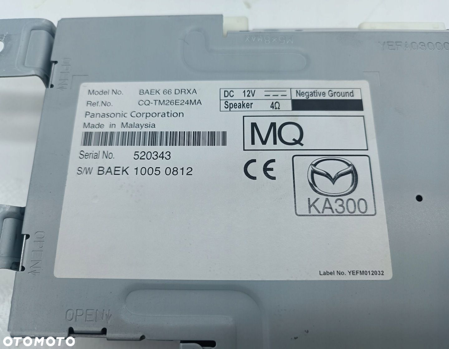 MODUŁ WZMACNIACZ RADIA MAZDA 3 BM III 2.0 CQ-TM26E24MA - 3