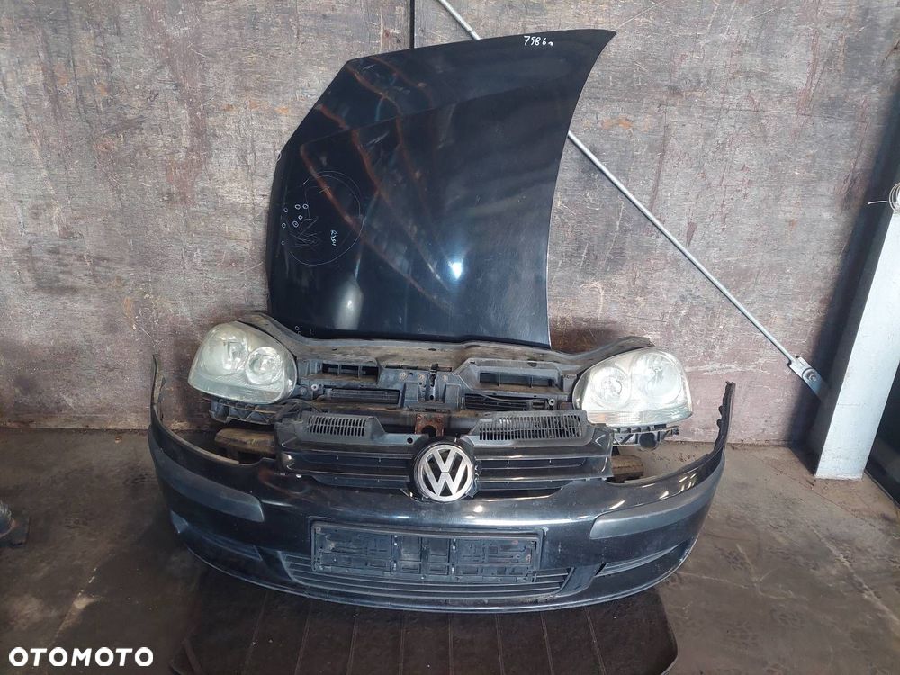 KOMPLETNY PRZÓD MASKA ZDERZAK PAS PRZEDNI LAMPY VOLKSWAGEN GOLF V LC9Z - 1