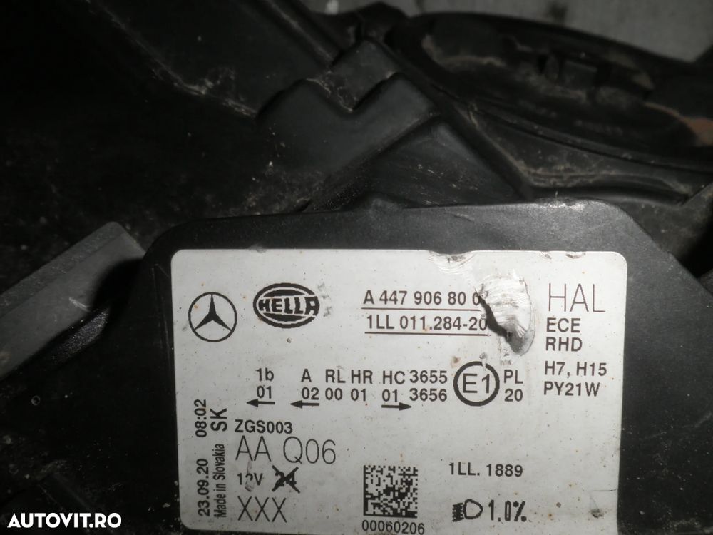 Far stanga Mercedes Vito W447 2020 A4479067900 A4479068000 - 6
