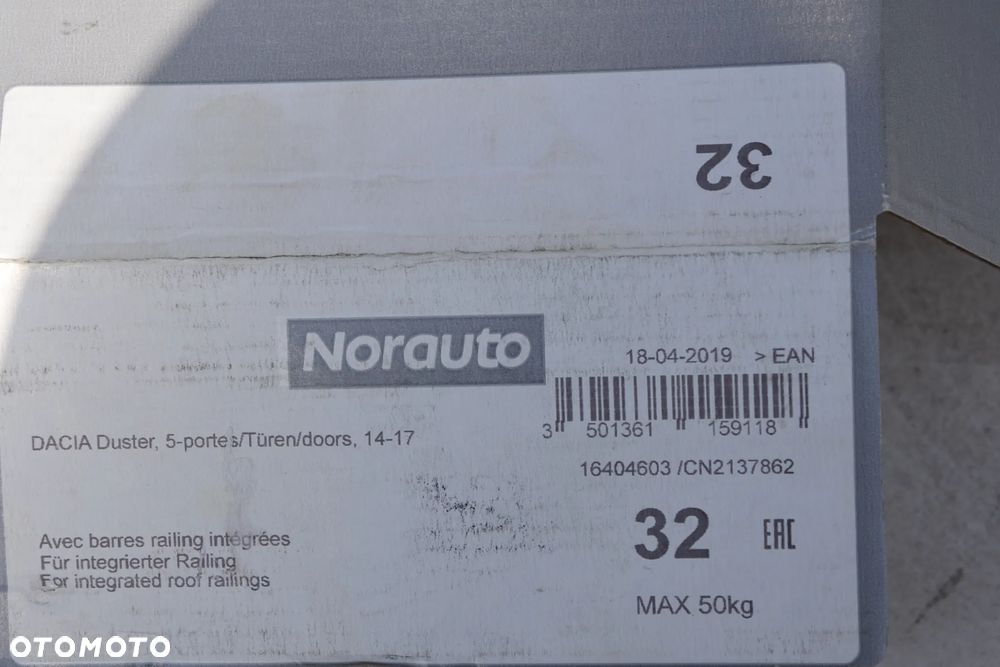 Dacia Duster 14-2017 - Thule klucz - 3