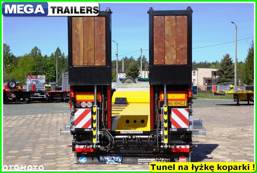 Mega Nisko podłoga 4 osie,  dł. 9,50 m, TUNEL na RAMIĘ KOPARKI !!! - 6