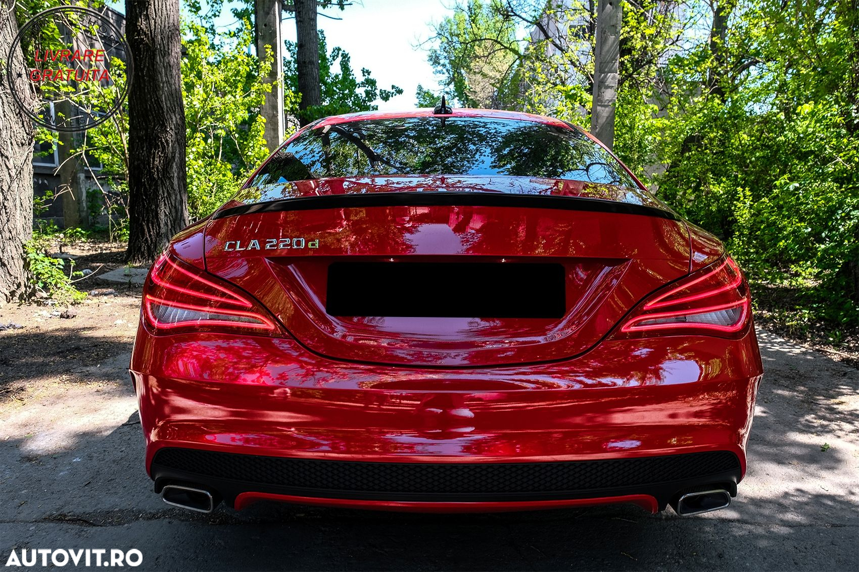 Eleron Portbagaj Mercedes CLA C117 W117 (2013-2018) Negru Lucios- livrare gratuita - 7