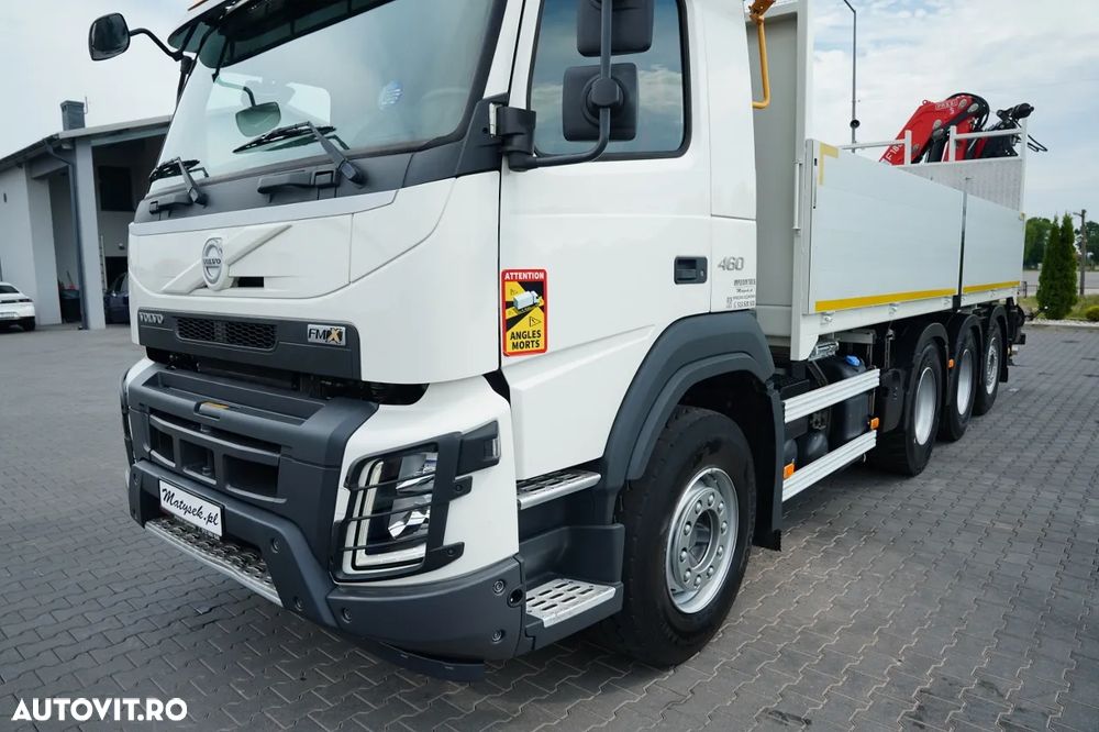 Volvo FMX 460 / 8x4 / LIVRARE - 6,1 M / HDS FASSI F 185 A.2.24 - 12,55 M / TRIDEM / MAX. CAPACITATE DE RIDICARE: 5.500 KG / TELECOMANDĂ / CAMERĂ / I-SHIFT / EURO 6 - 17