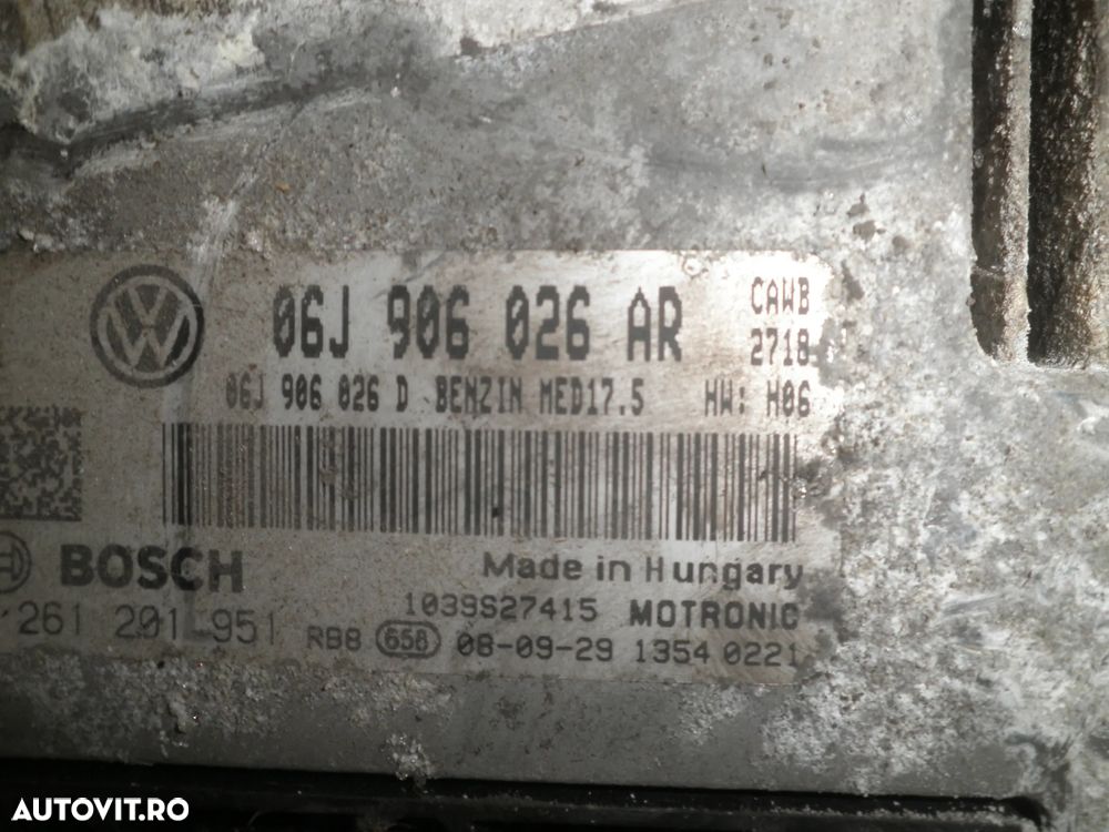 ECU / calculator motor VW Scirocco 2.0 TSI 06J906026AR 0261201951 - 3
