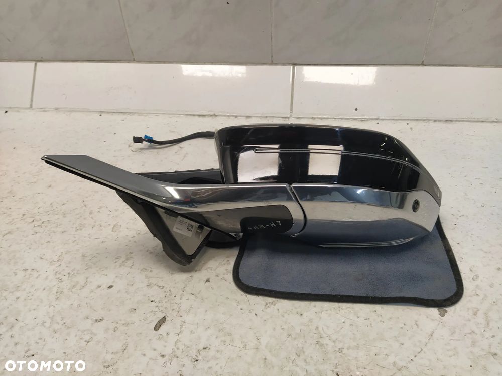 BMW 7 G70 M-POWER LUSTERKO ZEWNĘTRZNE LEWE ASFERYCZNE ASYSTENT KAMERA 9+6+1 PIN KOMPLETNE UK ORYGINAŁ - 10