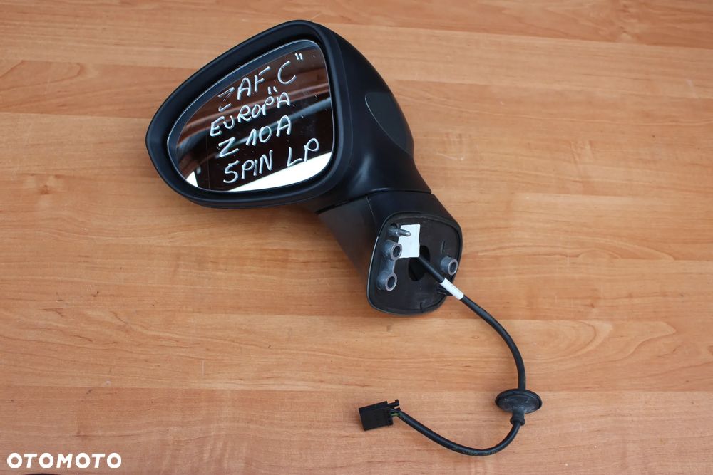 LUSTERKO ZEWNĘTRZNE LEWE OPEL ZAFIRA C Z10A 5 PINÓW EUROPA - 1