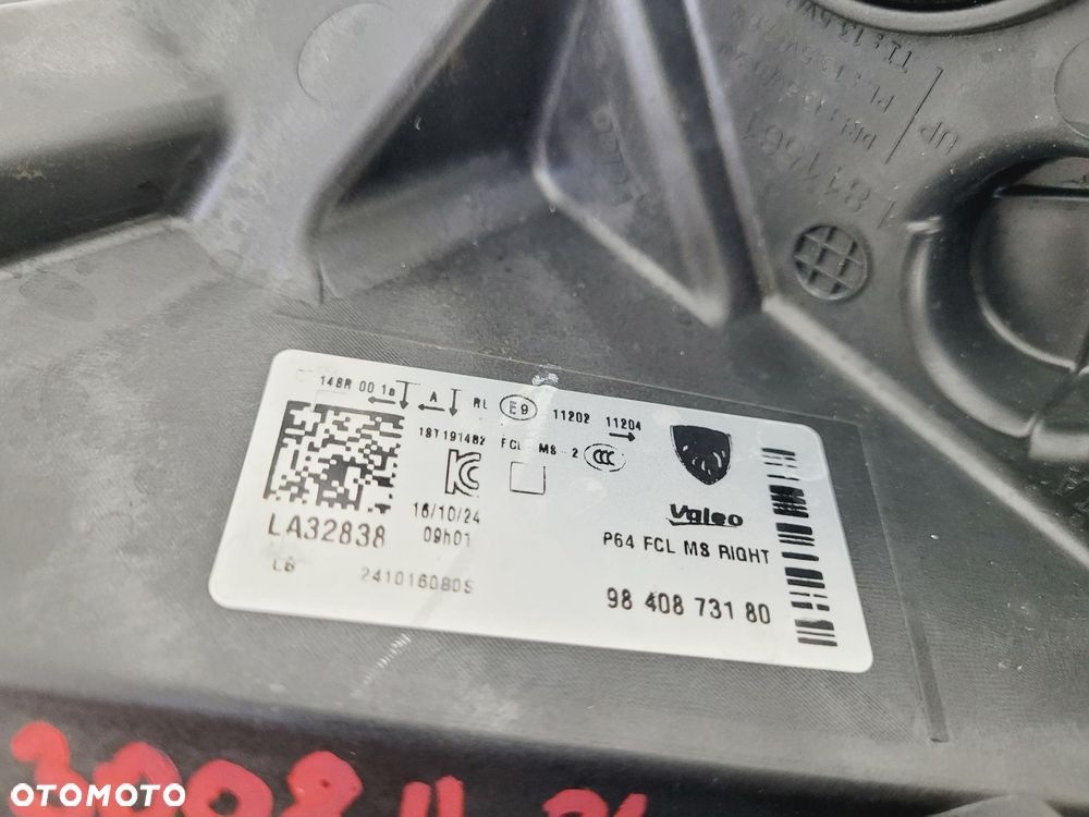 LAMPA LED DRL PRAWY PRZÓD PEUGEOT 3008 III 2023- 9840873180, #14338 - 10